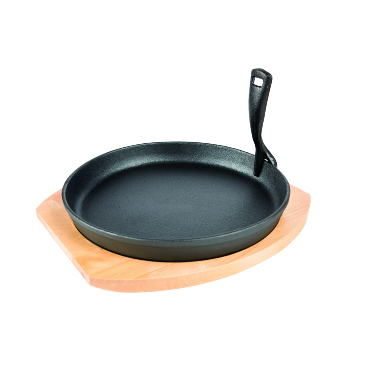 Grill Guru Cast Iron Cooking Plate & Holder
